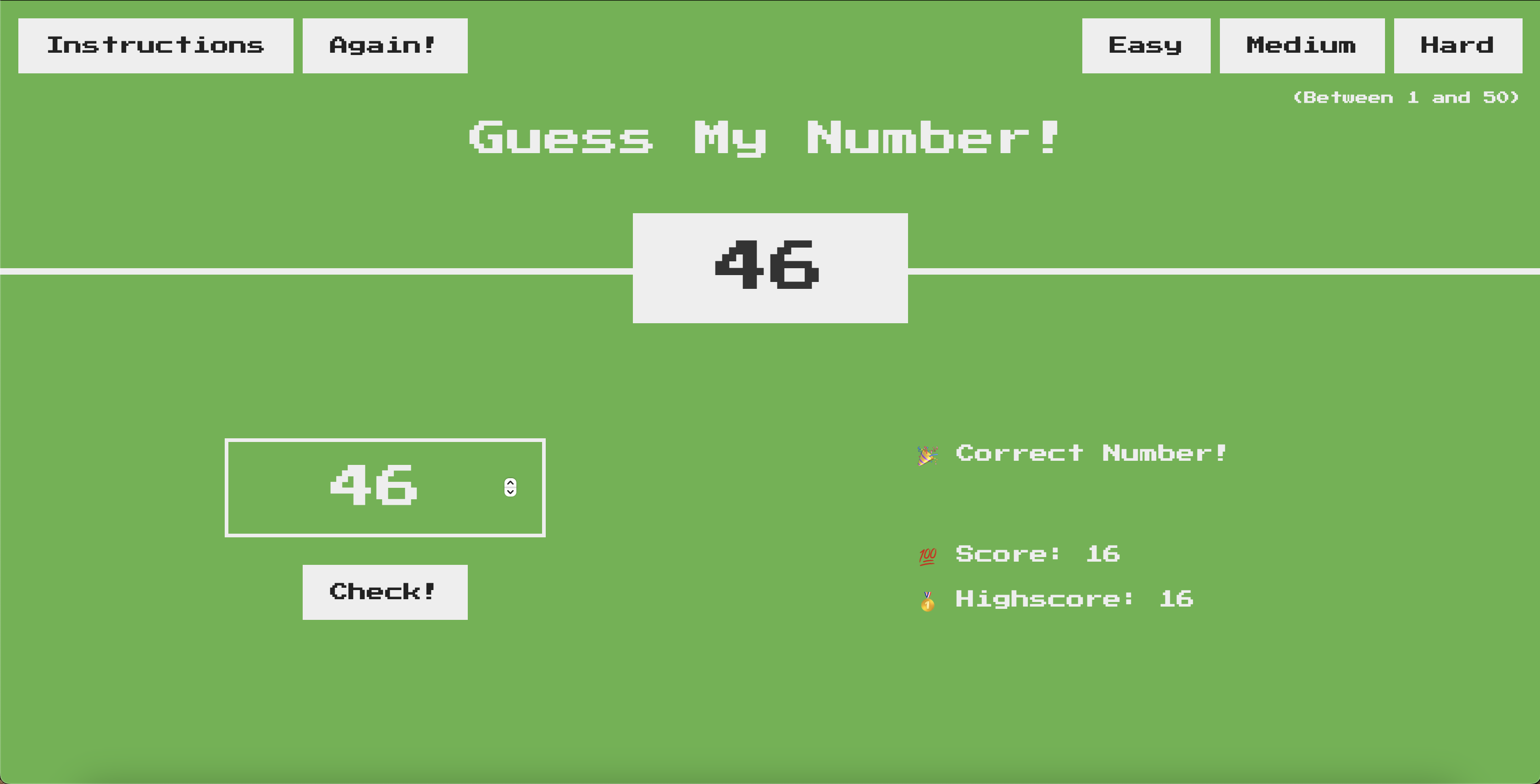 Guess The Number Program