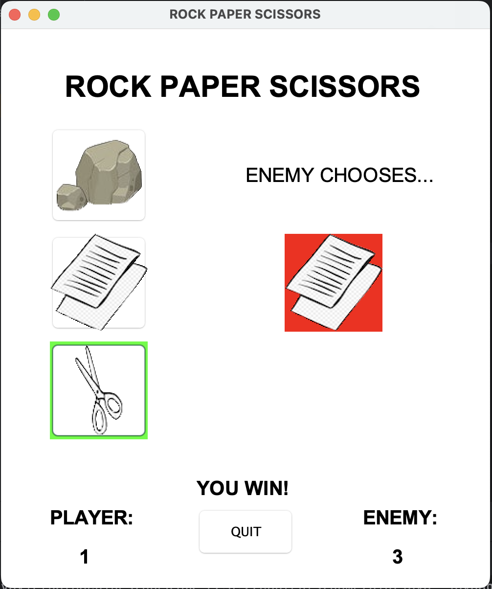 Rock, Paper, Scissors Program